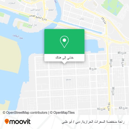 خريطة راحة منخفضة السعرات الحرارية
