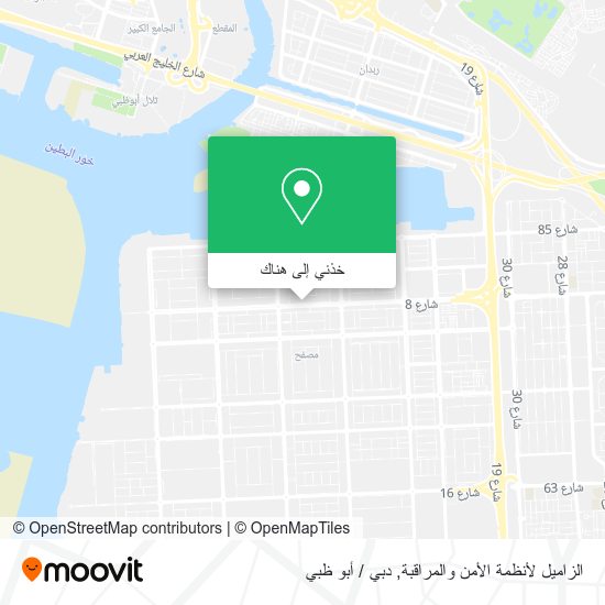 خريطة الزاميل لأنظمة الأمن والمراقبة