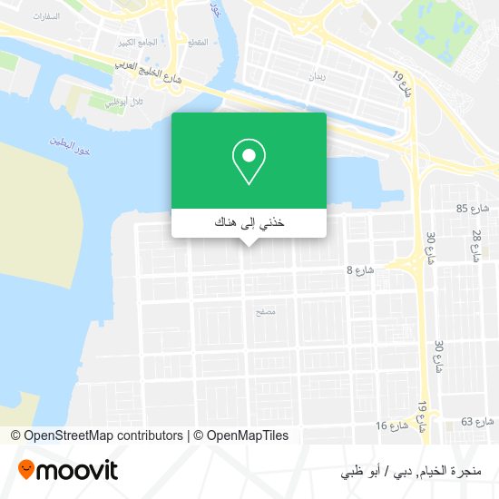 خريطة منجرة الخيام