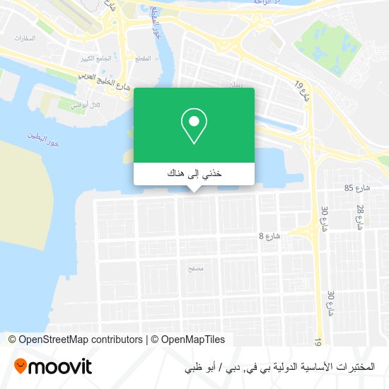 خريطة المختبرات الأساسية الدولية بي في