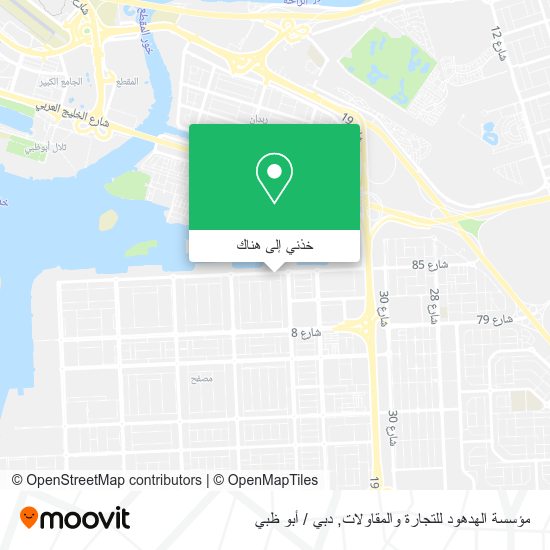 خريطة مؤسسة الهدهود للتجارة والمقاولات