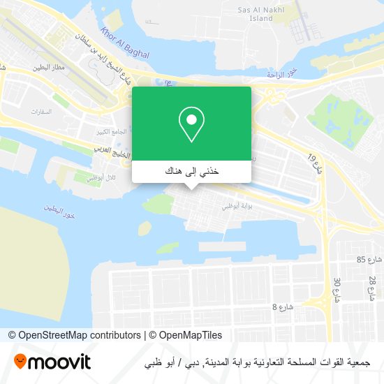 خريطة جمعية القوات المسلحة التعاونية بوابة المدينة