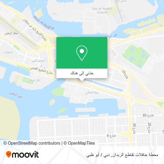 خريطة محطة حافلات تقاطع الربدان