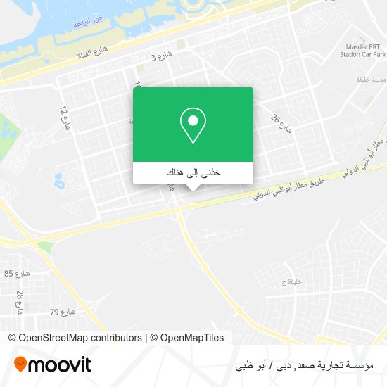 خريطة مؤسسة تجارية صفد