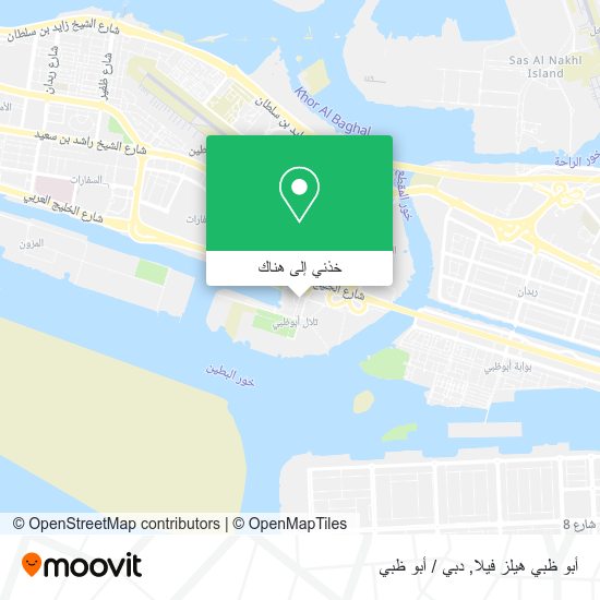 خريطة أبو ظبي هيلز فيلا