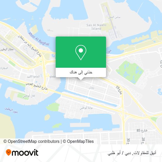 خريطة أنيق للمقاولات