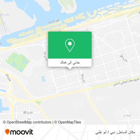 خريطة مكان الساحل