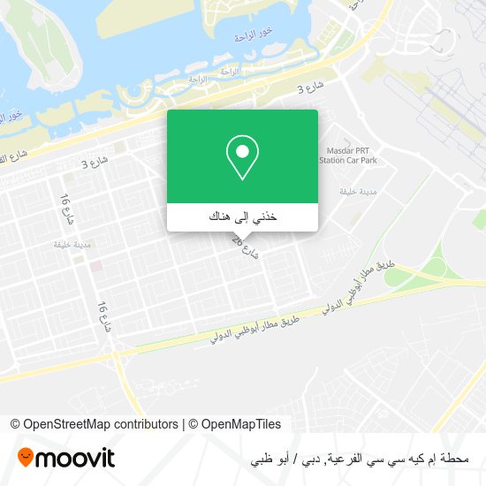 خريطة محطة إم كيه سي سي الفرعية