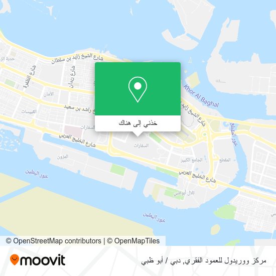 خريطة مركز ووريدول للعمود الفقري