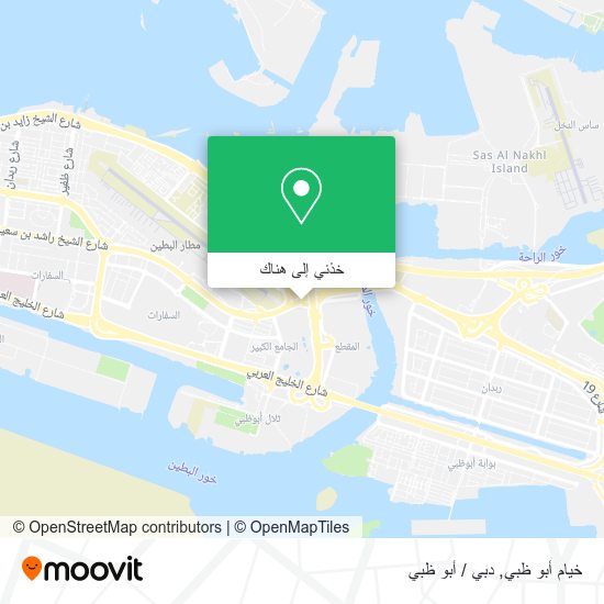 خريطة خيام أبو ظبي