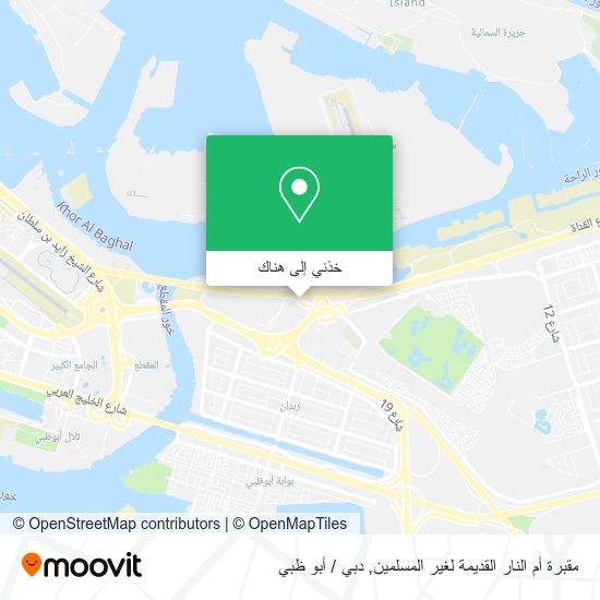 خريطة مقبرة أم النار القديمة لغير المسلمين