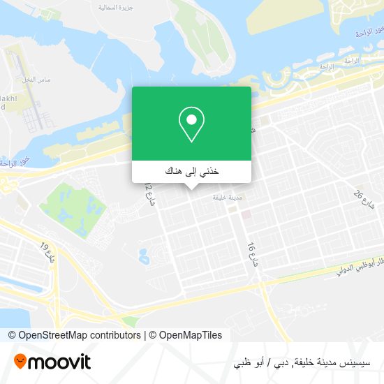 خريطة سيسينس مدينة خليفة