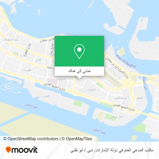 خريطة مكتب المدعي العام في دولة الإمارات