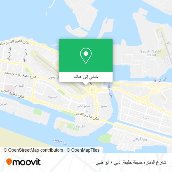 خريطة شارع المنتزه حديقة خليفة