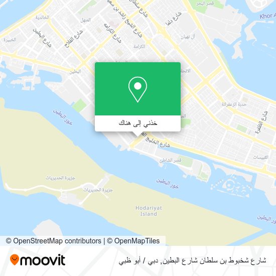 خريطة شارع شخبوط بن سلطان شارع البطين