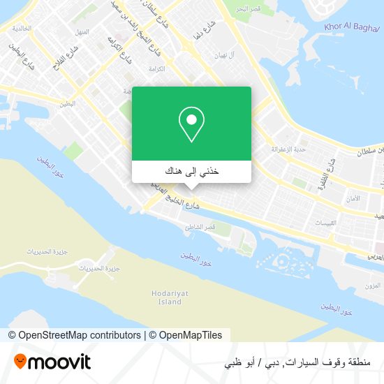 خريطة منطقة وقوف السيارات