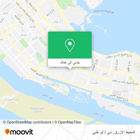 خريطة المحيط الأزرق