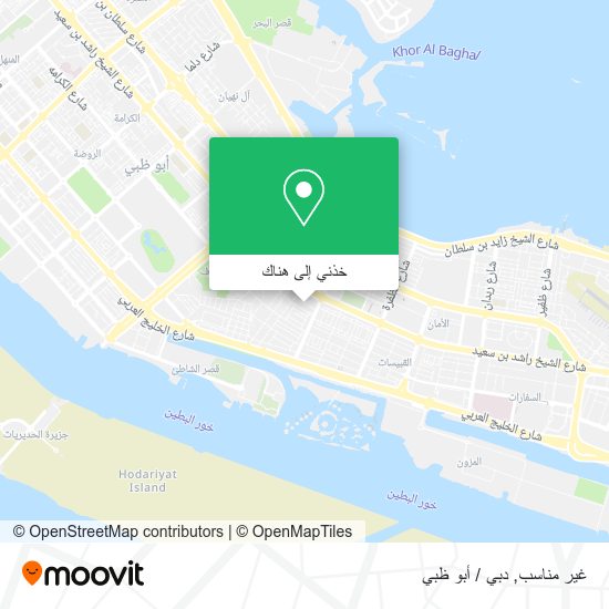 خريطة غير مناسب