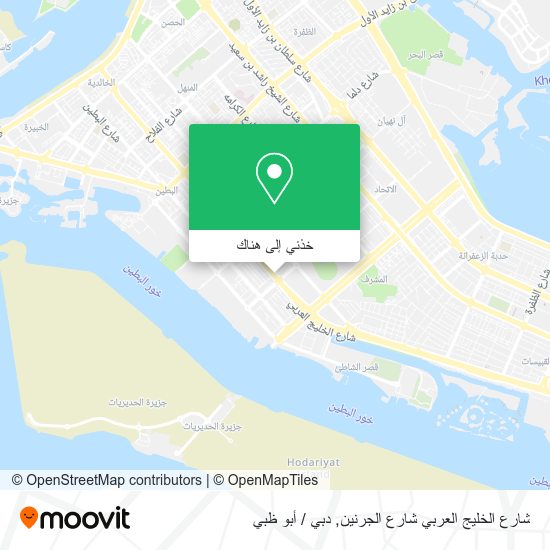 خريطة شارع الخليج العربي شارع الجرنين