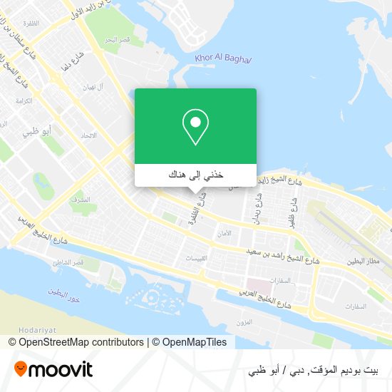 خريطة بيت بوديم المؤقت