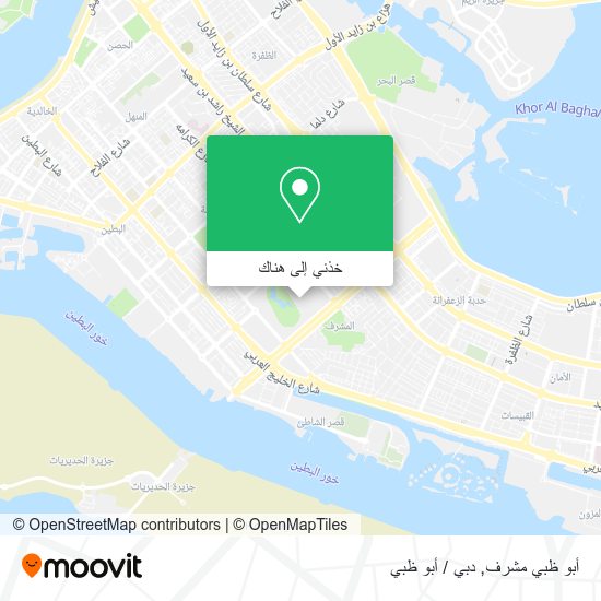 خريطة أبو ظبي مشرف