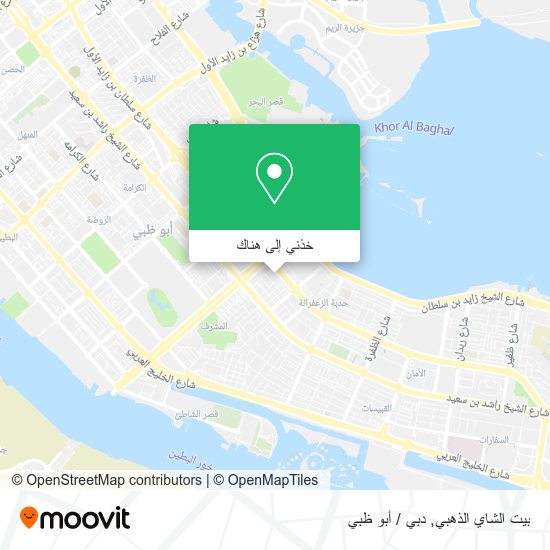 خريطة بيت الشاي الذهبي