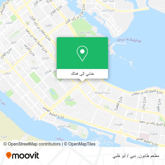 خريطة مطعم طابون