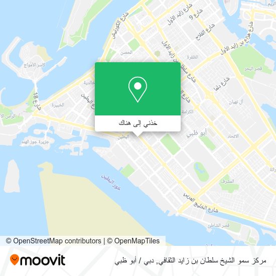خريطة مركز سمو الشيخ سلطان بن زايد الثقافي