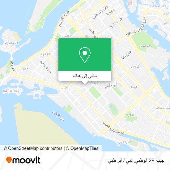 خريطة جيب 29 أبوظبي