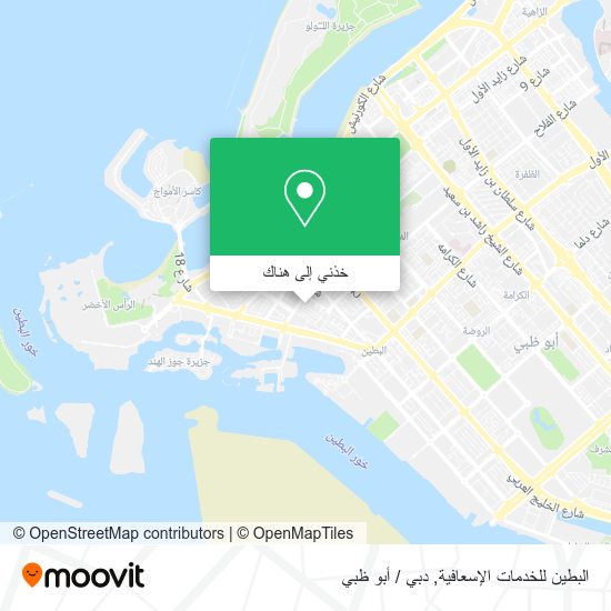 خريطة البطين للخدمات الإسعافية