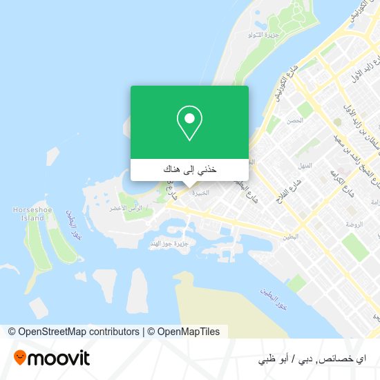 خريطة اي خصائص