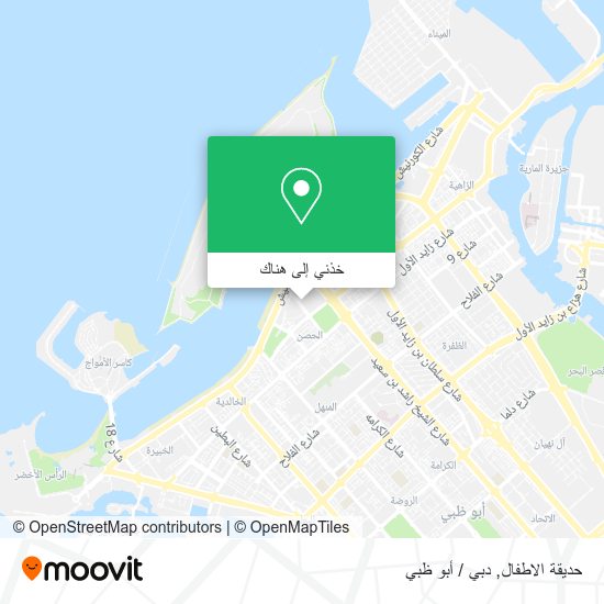 خريطة حديقة الاطفال