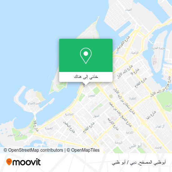 خريطة أبوظبي المصفح