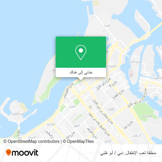 خريطة منطقة لعب الأطفال