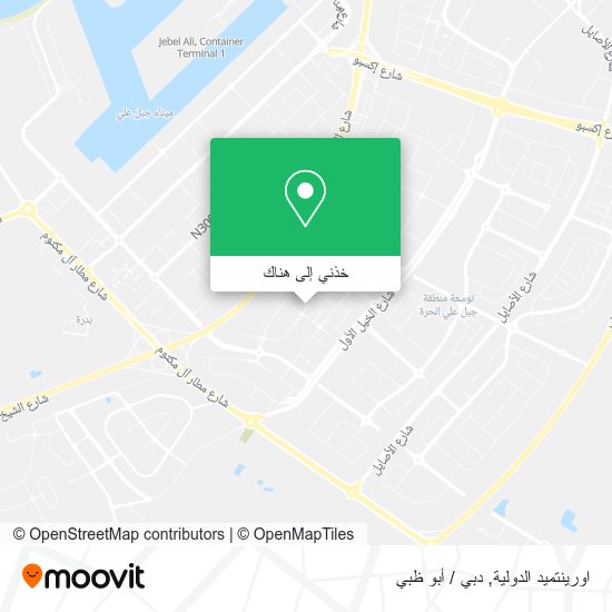 خريطة اورينتميد الدولية