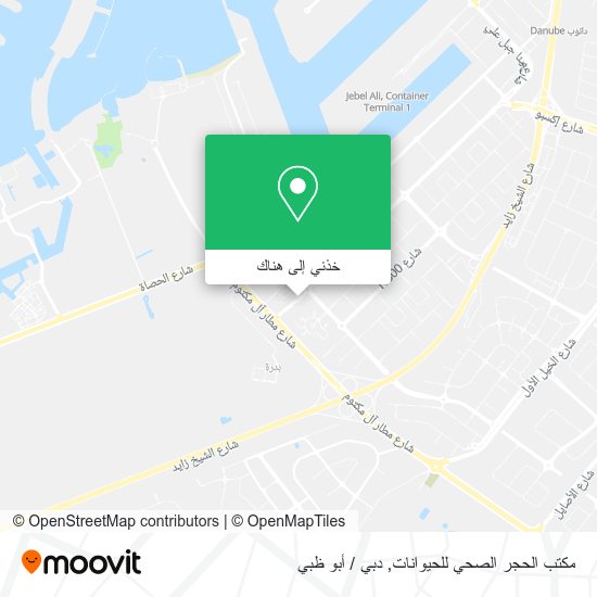 خريطة مكتب الحجر الصحي للحيوانات