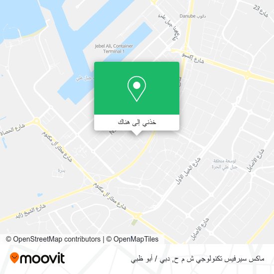 خريطة ماكس سيرفيس تكنولوجي ش م ح