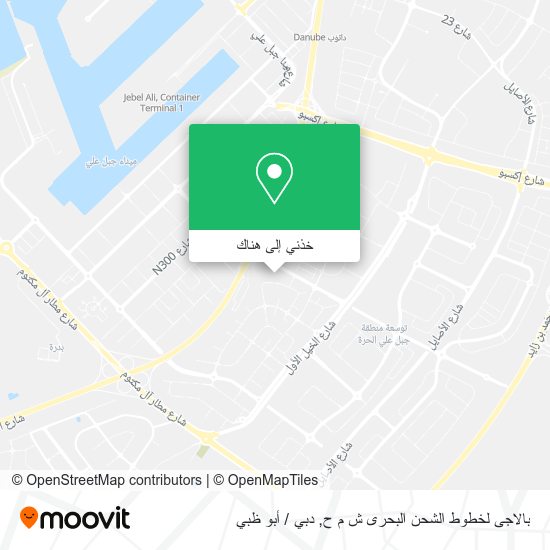 خريطة بالاجى لخطوط الشحن البحرى ش م ح