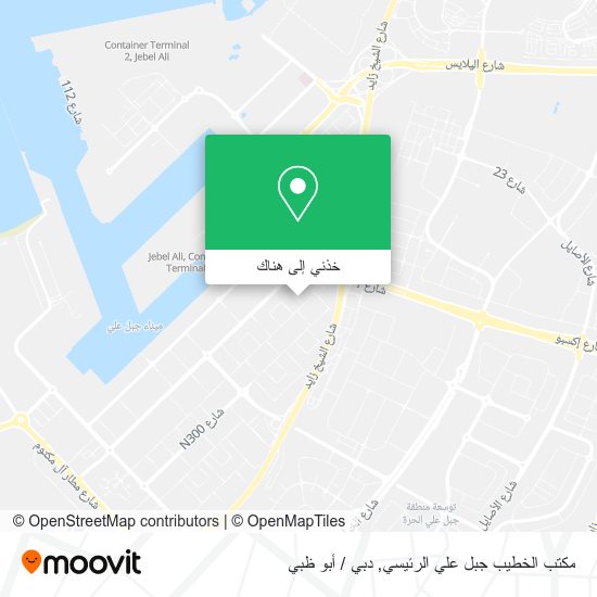 خريطة مكتب الخطيب جبل علي الرئيسي