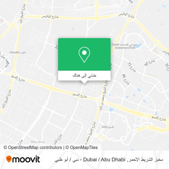 خريطة مخبز الشريط الأحمر