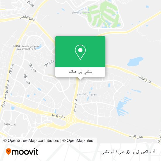 خريطة أداء اكس ال آر 8