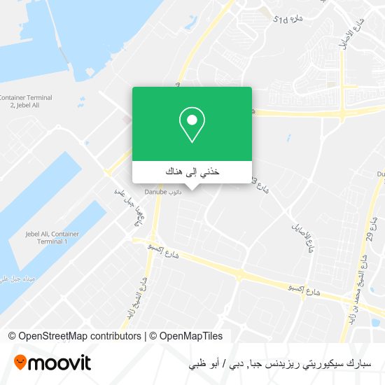 خريطة سبارك سيكيوريتي ريزيدنس جبا