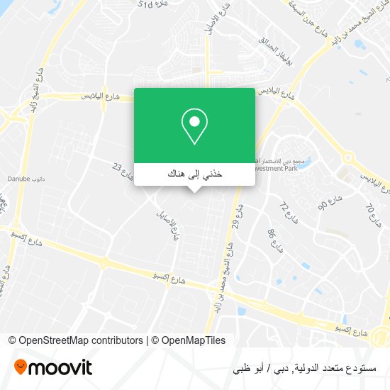 خريطة مستودع متعدد الدولية
