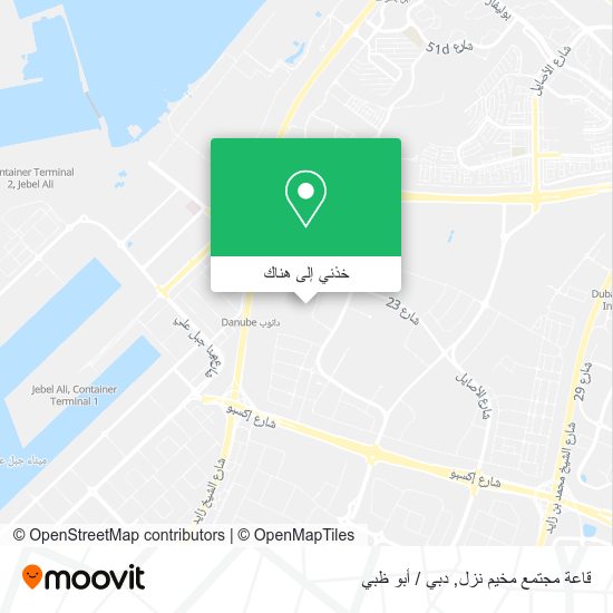 خريطة قاعة مجتمع مخيم نزل
