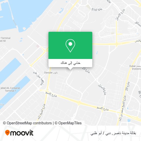 خريطة بقالة مدينة ناصر
