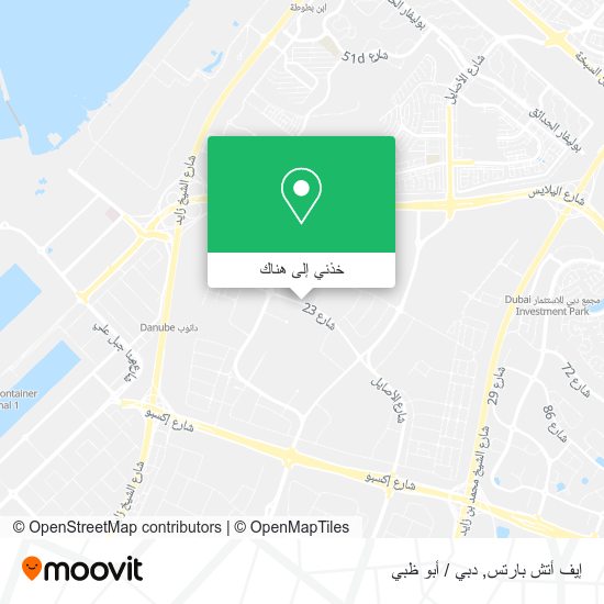 خريطة إيف أتش بارتس