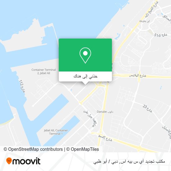 خريطة مكتب تجديد آي س بيه اس