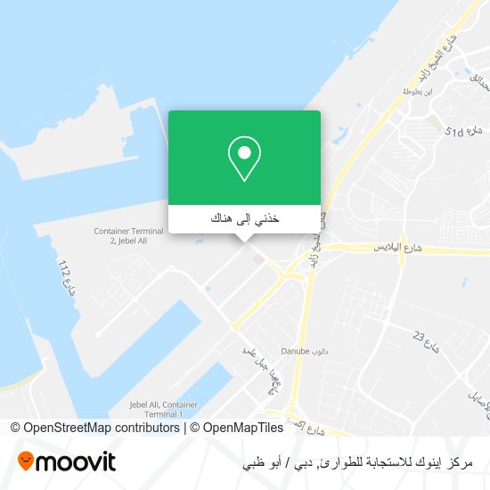 خريطة مركز إينوك للاستجابة للطوارئ
