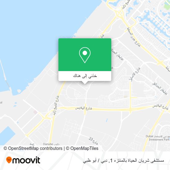خريطة مستشفى شريان الحياة بالمنتزه 1