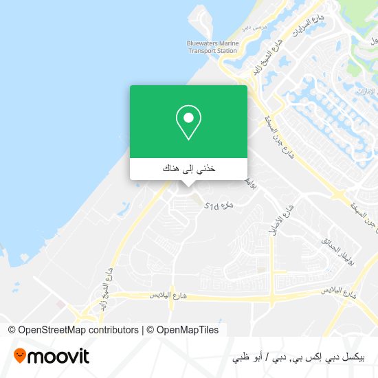 خريطة بيكسل دبي إكس بي